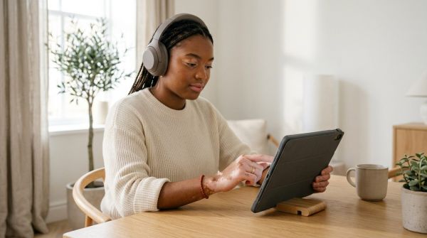 Using accessible content on a tablet